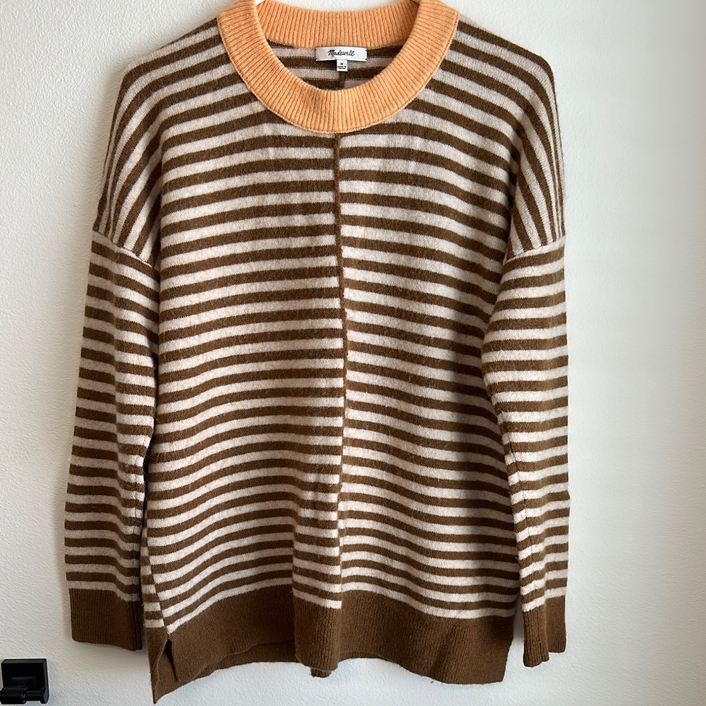 Striped Brown and Cream Sweater